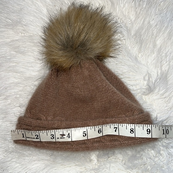 NWOT White Pine Cashmere Faux Fur Beani  Hat Small